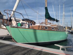 Marine electrics carried out on a wooden sail boat.
