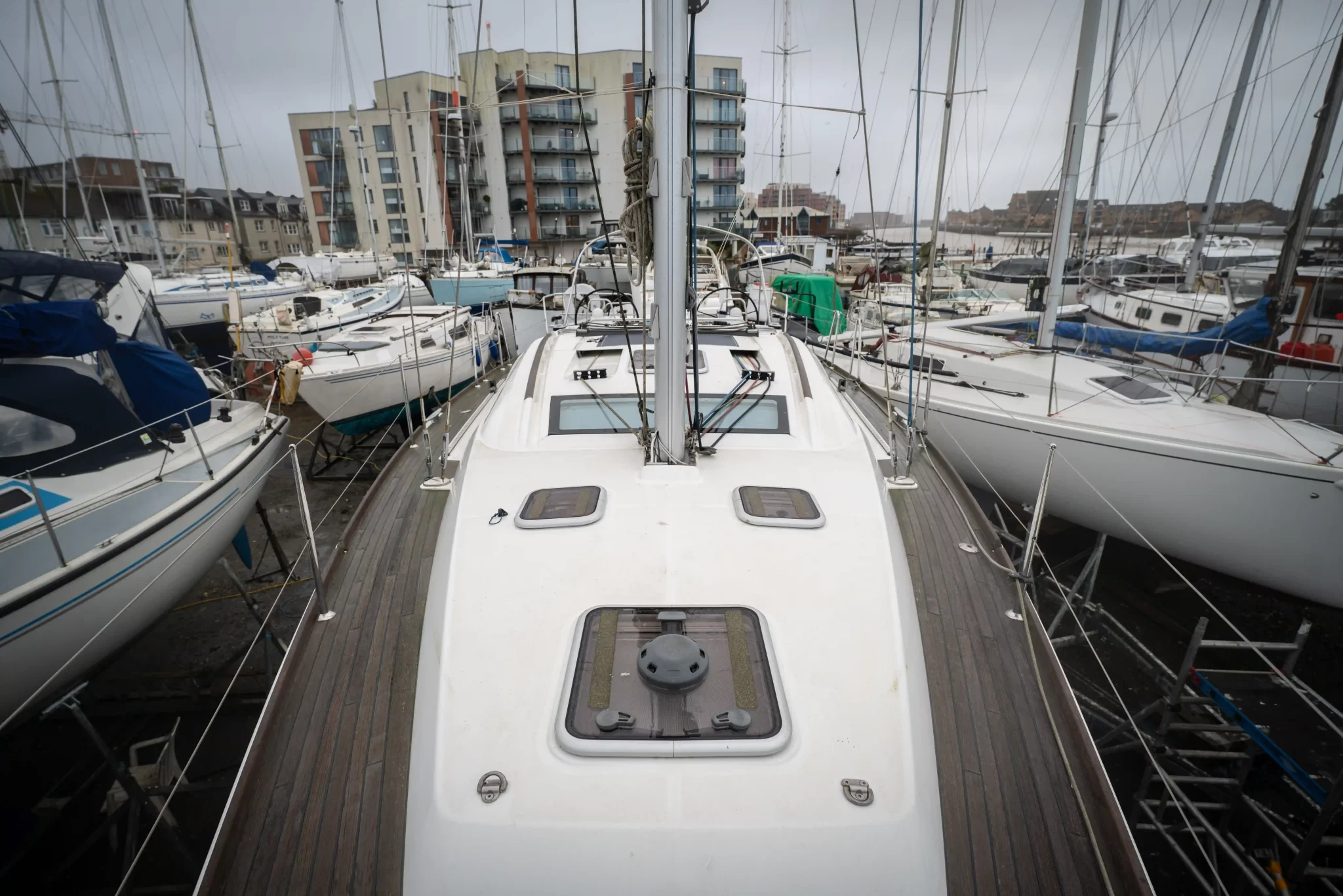 Beneteau 40 Solar panel install