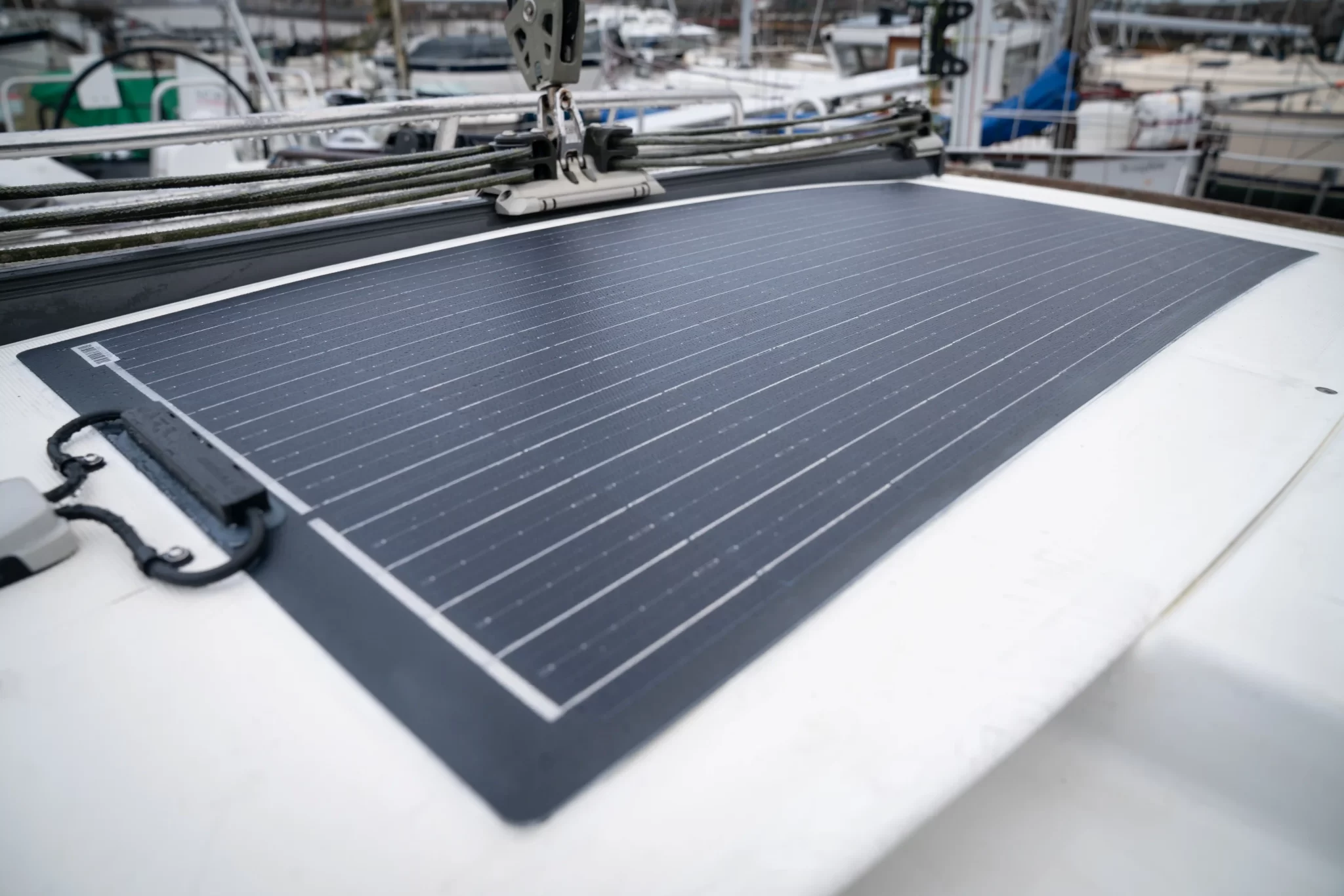 Beneteau 40 Solar panel install
