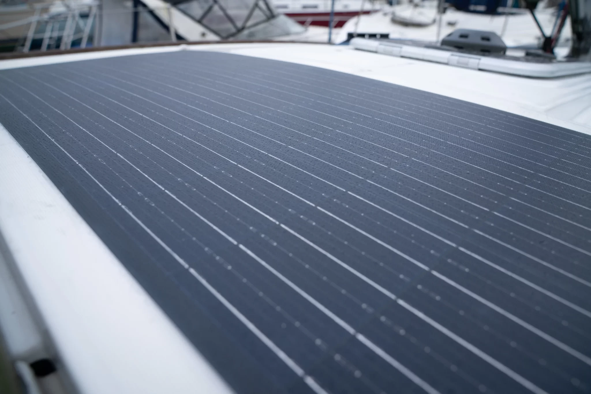 Beneteau 40 Solar panel install